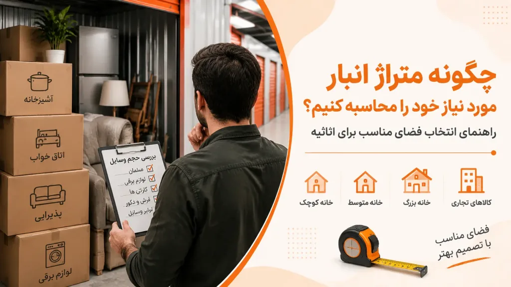 محاسبه متراژ انبار مورد نیاز